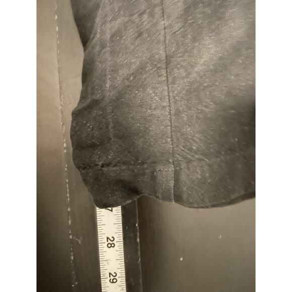 Eileen Fisher Womens Pants Size XS Black Linen Wide Leg Baggy Relaxed Lagenlook - Picture 6 of 8